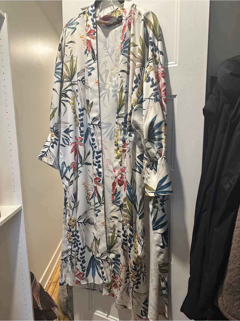 Floral Print Blouse in White, Pink, Yellow, Blue